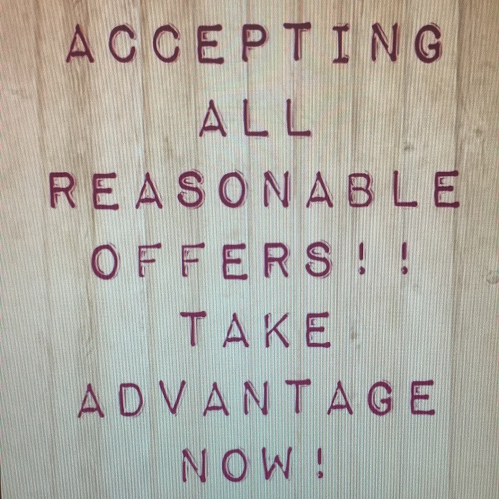 Accepting all reasonable offers!!